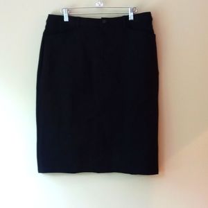Main Street Exchange "maven" knee length black skirt 12
